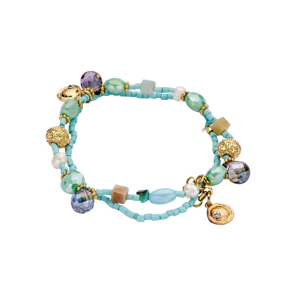 Biba Armband Duo Lichtgroen