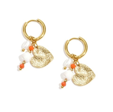 Biba Oorbellen Gold Heart