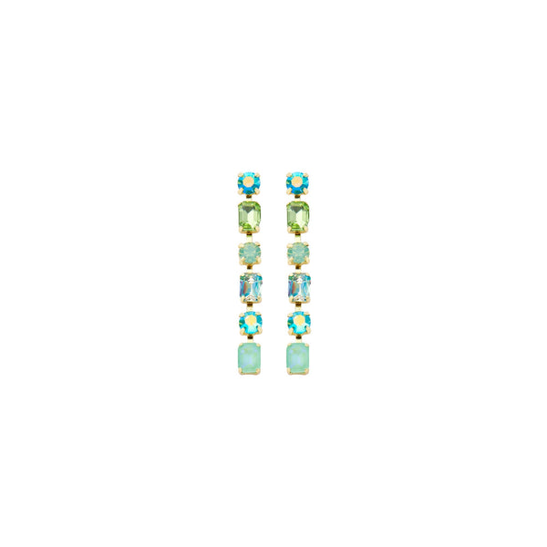 Biba Oorbellen Lang Groen Blauw