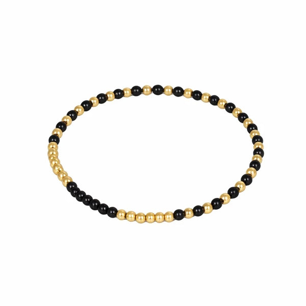 Moycha Armband Black Beads 2MM
