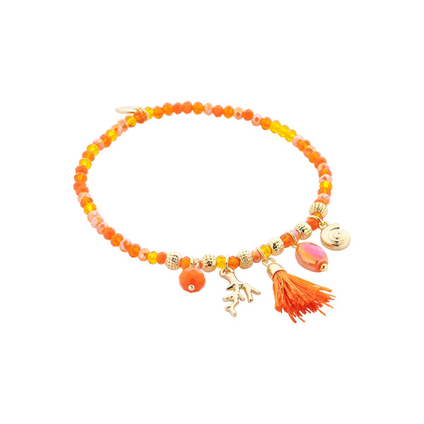 Biba Armband Bedel-Armband Strand Oranje