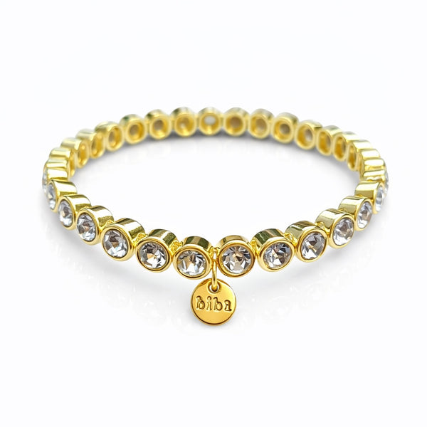 Biba Armband Goud Crystal