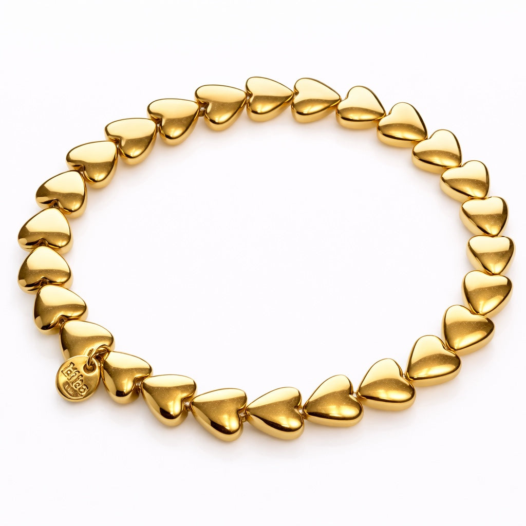 Biba Armband Hartjes Goud