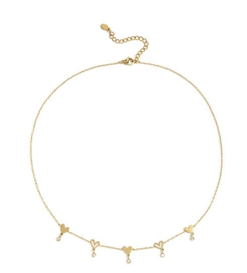Biba Ketting Open Hearts