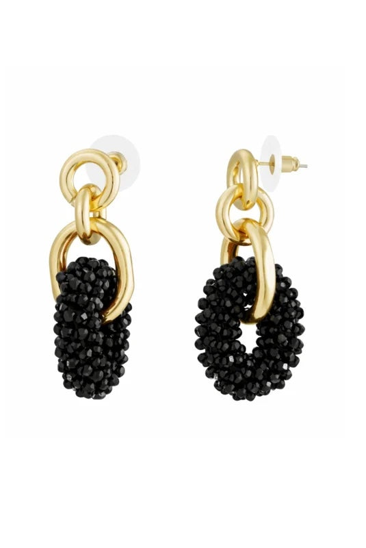 Biba Oorbellen Black Dubbel