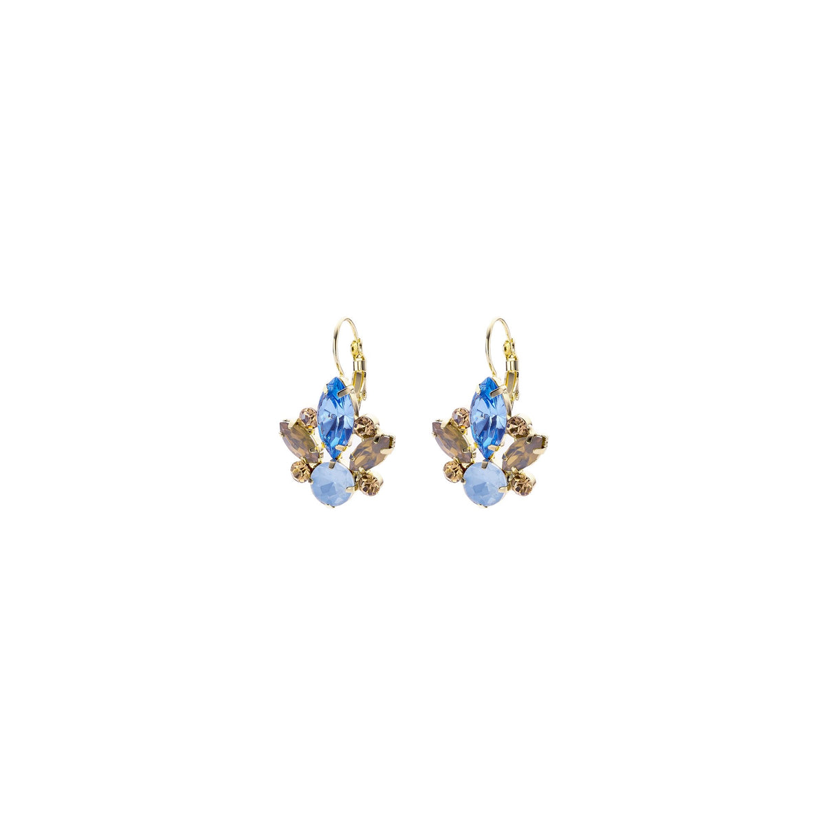 Biba Oorbellen Crystal Glow Blue